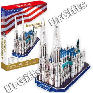 Paper 3D Puzzle Model New York Saint St. Patricks Cathedral Large