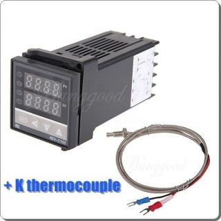   Display Temperature Controller REX C100 w/ K Thermocouple Probe