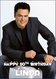 donny osmond personalised birthday card a5  5