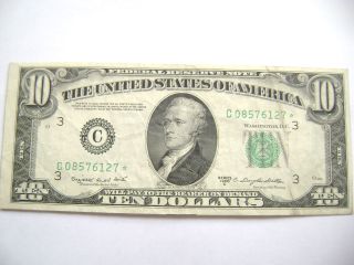 1950 SERIES FR2013 C*STAR NOTE* TEN DOLLAR FEDERAL RESERVE NOTE 
