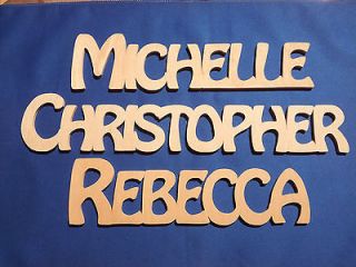 Personalised Wooden 16cm Name Plaques Words/Letters Wall/Door Art 