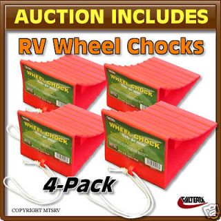 plastic trailer camper wheel chocks 4 pack valterra rv chock