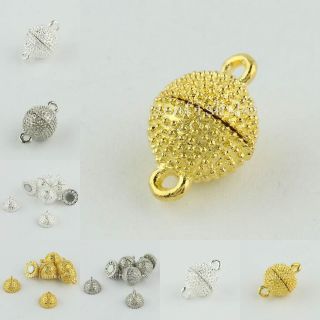 NEW WHOLESALE LOTS SILVER GOLD PLATINUM TONE ROUND BALL FINDINGS 