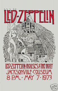 Robert Plant, Jimmy Page Led Zeppelin Houses Of Holy Florida Concert 