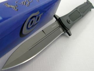 Colt Stiletto Style Titanium Pocket Folder Grey Handle Knife CT456