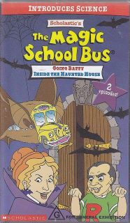 PAL VHS VIDEO  MAGIC SCHOOL BUS GOING BATTY & INSIDE THE HAUNTED 