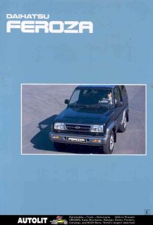 1996 daihatsu feroza suv jeep sales brochure 