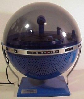 RARE BLUE 1970s SANYO RPT 1200 PHONOSPHERE RECORD PLAYER TURNTABLE 