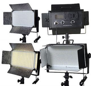 Newly listed Video Lighting 500 LED Video Light Bi Color Dimmer V 