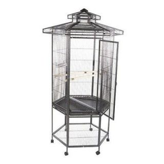 hexagonal aviary bird cage platinum  589 95