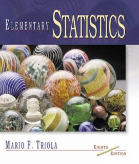 Elementary Statistics by Mario F. Triola 2000, CD ROM Paperback