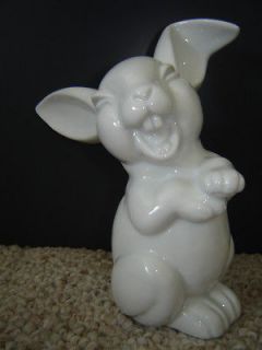 ROSENTHAL White Glossy Porcelain Figurine LAUGHING RABBIT Condition 