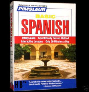 PIMSLEUR Learn How To Speak SPANISH Language 5 CDs NEW easy in your 