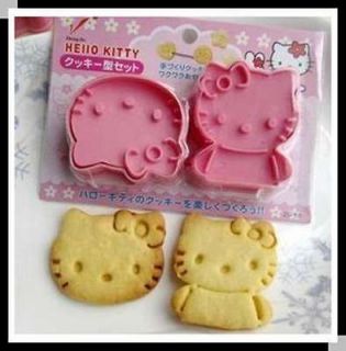 High Quality Pink Hello Kitty Cookie Cake Cheese Cutter Stamp Mold 