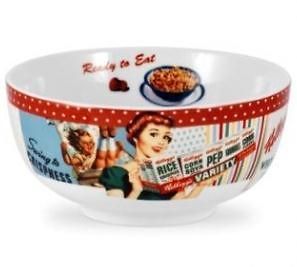 New PORTMEIRION Vintage Kelloggs retro advertising 6 cereal bowl 