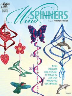 Plastic Canvas Wind Spinners Patterns Heart Butterfly Book Projects 7 