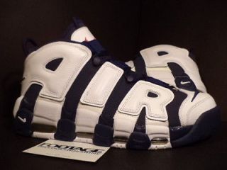   Air MORE TEMPO UPTEMPO HOH USA OLYMPIC PIPPEN NAVY BLUE WHITE RED 10