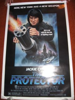 THE PROTECTOR original MOVIE POSTER ROLLED 1985 1980s Jackie Chan 