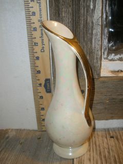   Distinguished China LaAnna PA 8 1/2 22KT Gold Pearl Lusterware Vase
