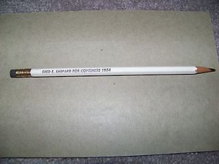 white lead pencil fred e shepard for congress 1954 time