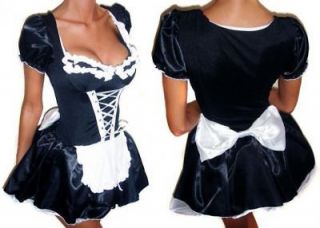  french maid dress service wench halloween costume plus size xxxl 18 20