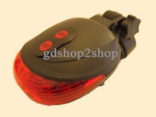 Latest Bicycle Bike Cycling Led Red Laser Beam Tail Rear Safety Flash 