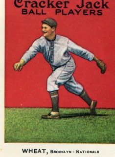 Newly listed Brooklyn Dodger Zack Wheat Dover Reprint of 1915 Cracker 