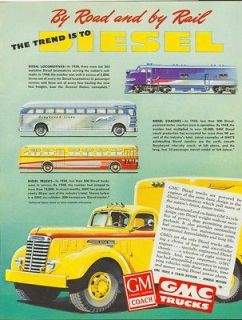 GMC Trucks,GM Coach,Trend To Diesel,Buses,T​rucks,Train,Or​iginal 