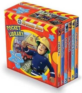 fireman sam little pocket library 6 book set collection time