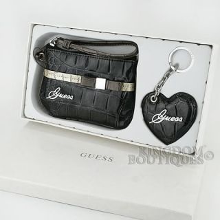 FRee SH New GuEsS Purse Ladies Sami Wristlet Bag Wallet Key Chain 