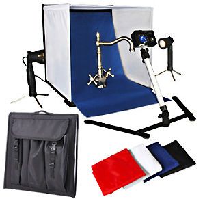   Studio Photography Light Tent Backdrop Kit Carrying Case Cube In A Box
