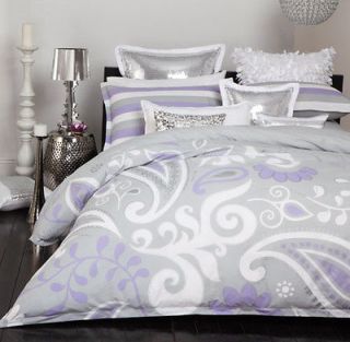   and Mason KASHMIR SILVER Queen Size Bed Quilt Doona cover 3pc set NEW