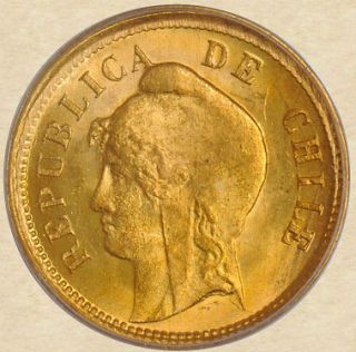 1895 so chile gold 10 p ms65 pcgs one day