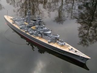 rtr rc radio control scale wwii german bismarck battleship boat