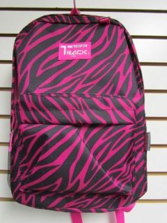 PINK ZEBRA Backpack School Pack Bag 205 Back Pack  New 