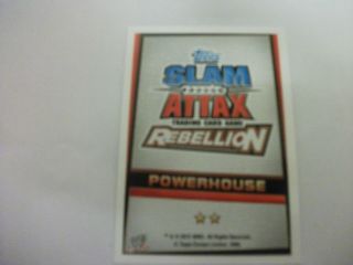 WWE SLAM ATTAX REBELLION POWERHOUSE CARDS, CHOOSE WHICH CARD YOU WANT 