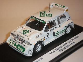 IXO 1/43 MG Metro 6R4 Armin Schwarz 3 Stadte Rallye Code 3 Limited 