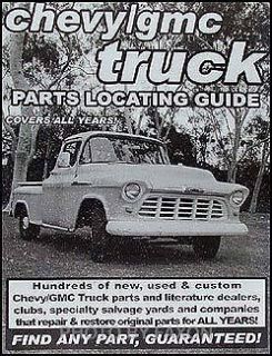 Find Chevy Pickup Truck PARTS with book 1948 1949 1950 1951 1952 1953 