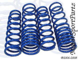 Front Rear 4pcs Lowering Spring Kit Blue Acura RSX 02 03 04 2002 2004 