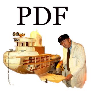 Large Scale Tugboat PDF Plan/Patterns Easy Building 65 X 21   Big 