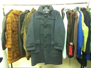Vintage  Mens Store Wool Duffle Coat Mens 38 Plaid Lining