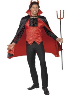 Adult Mens Devil Lord Halloween Smiffys Fancy Dress Costume