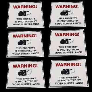   SURVEILLANCE HOME SECURITY SYSTEM VIDEO CAMERA WARNING SIGNS