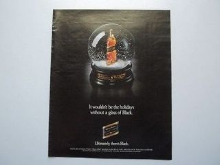 Johnnie Walker Black Label Blended Scotch Whisky 1993 Print Ad
