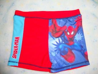 Boys Kids Marvel Spiderman Swim Trunk Short Red/Blue sizes 92cm to 