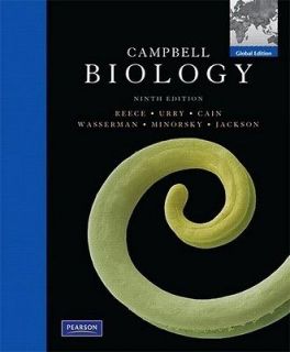   Biology 9th Edition by Cain, Minorsky, Jackson, Campbell, Reece