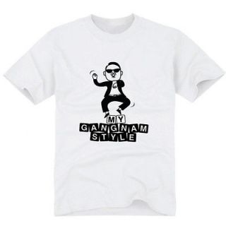 g020 My gangnam style tshirt,kpop,drama, kpop t shirt   white color 