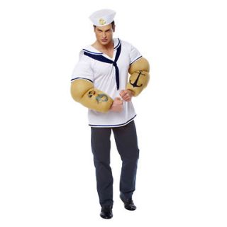 popeye sailor shirt halloween costume size standard 46 one day