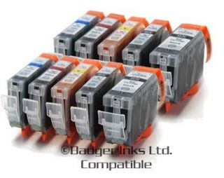   3BK + BCI 6 C/M/Y/BK   10 Compatible Printer Ink Cartridges BCI3 BCI6