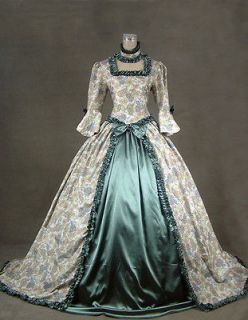 Victorian Renaissance Dress Wedding Ball Gown Prom Cosplay 159 M